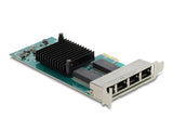 Delock PCI Express x1 Netzwerkkarte Gigabit LAN 4 x RJ45 i350