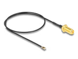 Delock Antennenkabel RP-SMA Buchse zum Einbau zu I-PEX Inc., MHF® 4L LK Stecker 1.37 35 cm Gewindelänge 10 mm