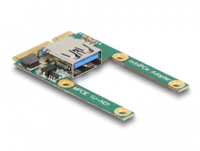 Delock Mini PCIe I/O 1 x USB 2.0 Typ-A Buchse full size / half size