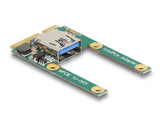 Delock Mini PCIe I/O 1 x USB 2.0 Typ-A Buchse full size / half size