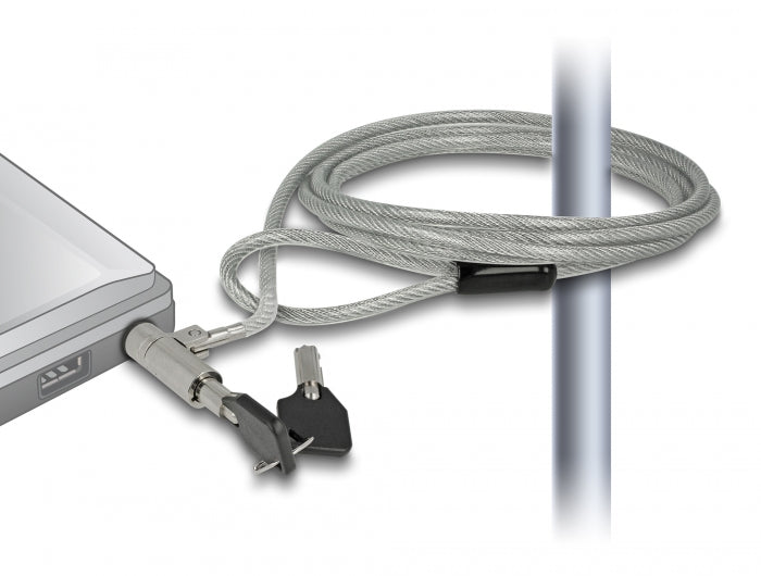Navilock Notebook Sicherungskabel mit Schlüssel für HP Nano Slot