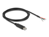 Delock Adapterkabel USB 2.0 Typ-A zu seriell RS-485 3 x offene Kabelenden 2 m