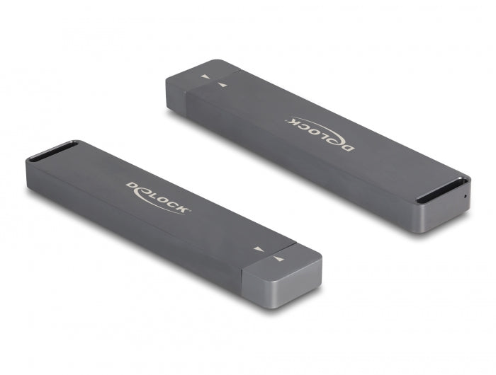 Delock Externes Gehäuse für M.2 NVMe PCIe SSD oder SATA SSD mit USB 10 Gbps Typ-A Stecker