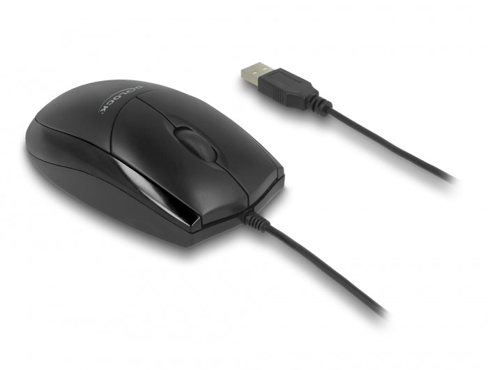 Delock Optische USB Desktop Maus – Lautlos
