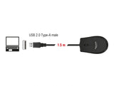 Delock Optische USB Desktop Maus – Lautlos