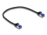 Delock RJ45 Netzwerkkabel Cat.6A S/FTP Slim 0,25 m schwarz