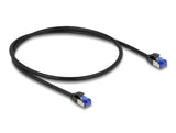 Delock RJ45 Netzwerkkabel Cat.6A S/FTP Slim 0,5 m schwarz