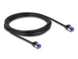 Delock RJ45 Netzwerkkabel Cat.6A S/FTP Slim 3 m schwarz