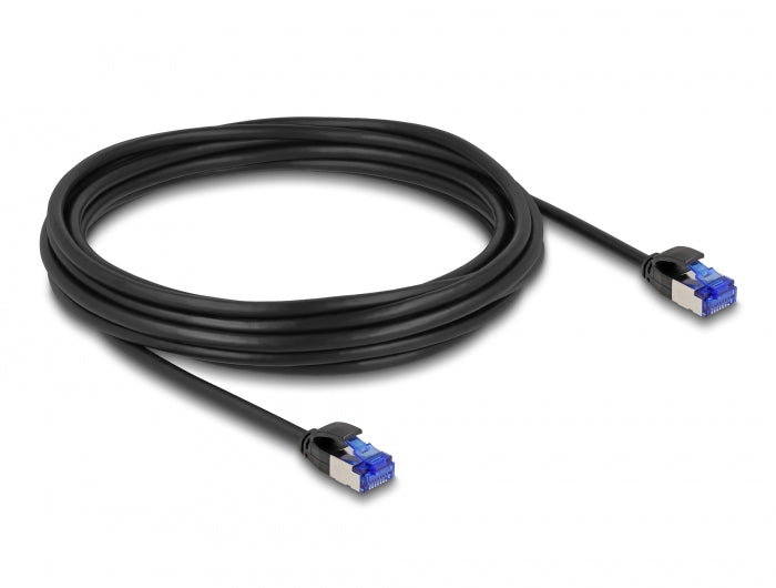 Delock RJ45 Netzwerkkabel Cat.6A S/FTP Slim 5 m schwarz