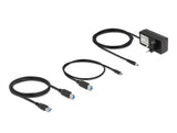 Delock Externer USB 5 Gbps 6 Port Hub mit Schalter und SD / Micro SD Slot