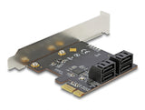 Delock 4 Port SATA PCI Express x1 Karte - Low Profile Formfaktor