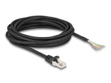 Delock Kabel RJ50 Stecker zu offenen Kabelenden S/FTP 5 m schwarz