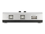Delock Umschalter USB 2.0 mit 2 x Typ-B Buchse zu 1 x Typ-A Buchse manuell bidirektional