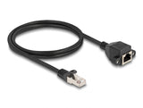 Delock RJ50 Verlängerungskabel Stecker zu Buchse S/FTP 1 m schwarz