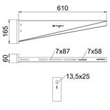 BETTERMANN Wand/Stielausleger 610mm Edst AW 55-Serie AW 55 61 A2 5500N