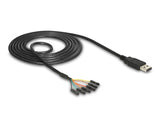 Delock USB 2.0 zu Seriell TTL (3,3 V) Konverter mit 6 einzelnen Pfostenbuchsen 1,8 m