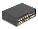 Delock Umschalter Audio / Video 4 Port manuell bidirektional