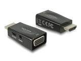 Delock Adapter HDMI-A Stecker > VGA Buchse mit Audio