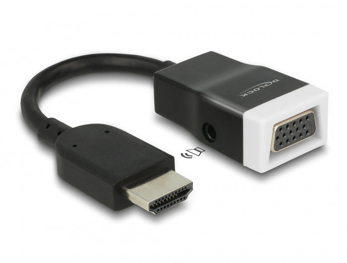 Delock Adapter HDMI-A Stecker > VGA Buchse mit Audio