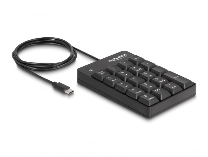 Delock USB Type-C™ Nummernblock 19 Tasten schwarz