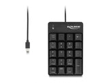 Delock USB Type-C™ Nummernblock 19 Tasten schwarz