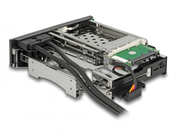 Delock 5.25″ Wechselrahmen für 1 x 2.5″ + 1 x 3.5″ SATA HDD + 2 x USB 3.0 Ports