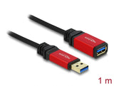 Delock USB 5 Gbps Verlängerungskabel Typ-A Stecker zu USB 5 Gbps Typ-A Buchse 1 m Premium