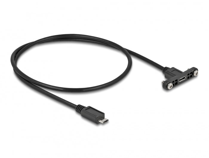Delock Kabel USB 2.0 Micro-B Buchse zum Einbau > USB 2.0 Micro-B Stecker 0,5 m