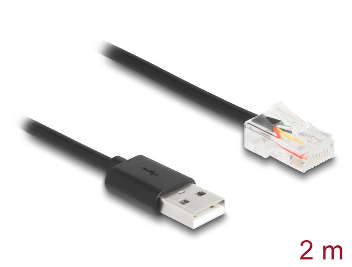 Delock USV Kommunikationskabel USB 2.0 Typ-A zu USB RJ50 2 m