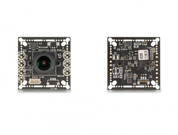 Delock Analoges CVBS Kameramodul mit HDR 2,1 Megapixel 130° V8 Fixfokus