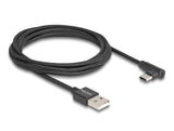 Delock USB 2.0 Kabel Typ-A Stecker zu USB Type-C™ Stecker gewinkelt 2 m schwarz