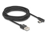 Delock USB 2.0 Kabel Typ-A Stecker zu USB Type-C™ Stecker gewinkelt 3 m schwarz