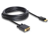 Delock Kabel DisplayPort 1.1 Stecker > DVI 24+1 Stecker Passiv 5 m schwarz