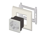 Delock Easy 45 Schutzkontakt-Steckdose 45°-Anordnung 45 x 45 mm