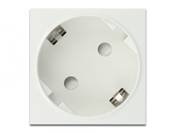 Delock Easy 45 Schutzkontakt-Steckdose 45°-Anordnung erweiterbar 45 x 45 mm