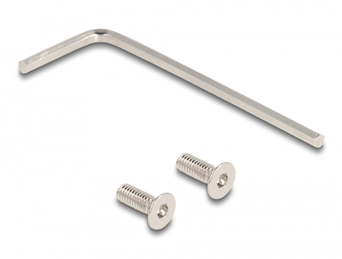Delock Kopfhörerhalterung verstellbar zur Tischmontage Aluminium silber
