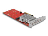 Delock PCI Express x8 Karte zu 2 x intern NVMe M.2 Key M - Low Profile Formfaktor