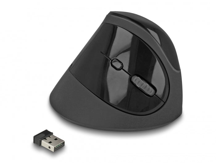 Delock Ergonomische USB Maus vertikal - kabellos