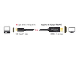 Delock Kabel USB Type-C™ Stecker > HDMI Stecker (DP Alt Mode) 4K 30 Hz 3 m schwarz