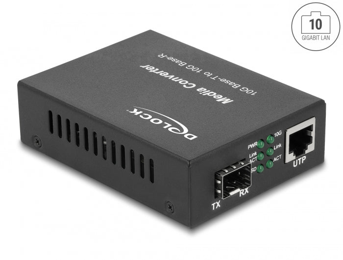 Delock Medienkonverter 10GBase-R SFP+ zu 10GBase-T RJ45