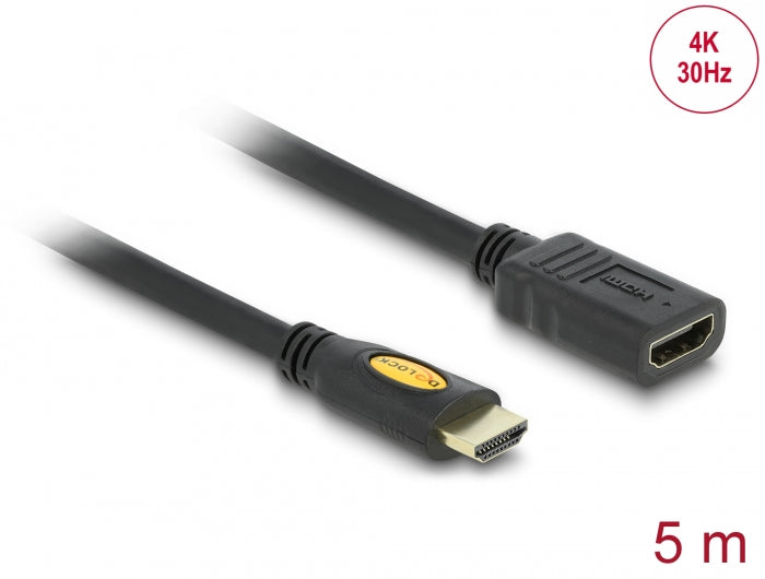 Delock Verlängerungskabel High Speed HDMI mit Ethernet HDMI A Stecker > HDMI A Buchse 5 m