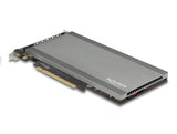 Delock PCI Express x16 Karte zu 4 x intern NVMe M.2 Key M mit Kühlkörper und Lüfter - Bifurcation
