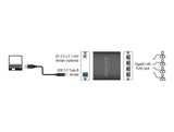 Delock USB Typ-B Netzwerk Adapter Gigabit LAN 4 x RJ45
