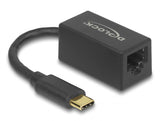 Delock USB Type-C™ Netzwerk Adapter Gigabit LAN 1 x RJ45 kompakt schwarz