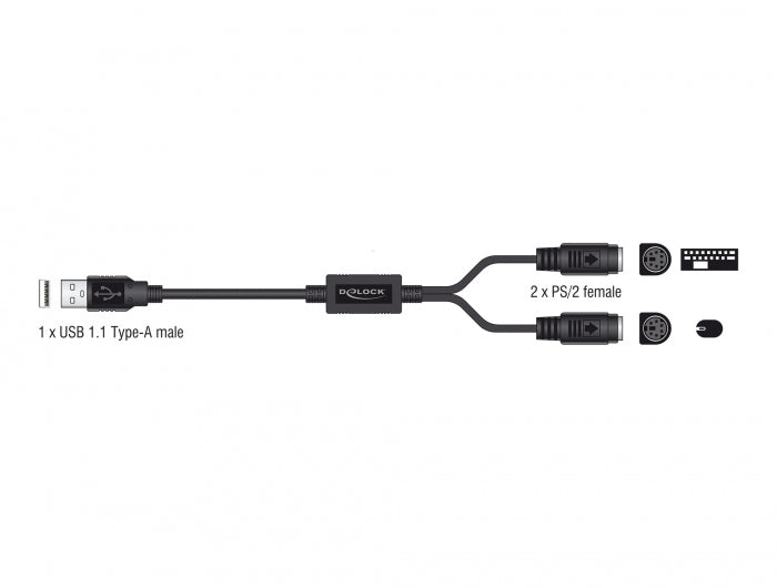 Delock USB zu PS/2 Adapter
