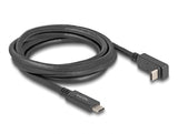 Delock USB 5 Gbps Kabel USB Type-C™ Stecker zu USB Type-C™ Stecker gewinkelt oben / unten 2 m 4K PD 60 W mit E-Marker