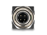 Delock M12 Adapter D-kodiert 4 Pin Stecker zu RJ45 Buchse gerade