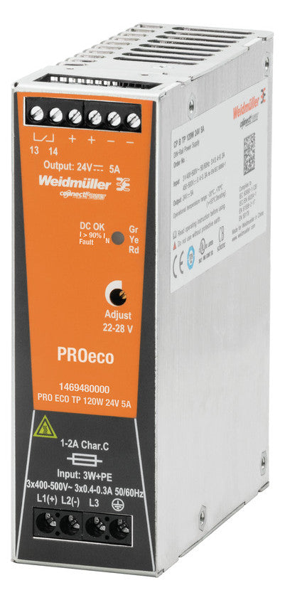 WEIDMÜLLER Gleichstromversorgung 12V 10A PRO ECO 120W 12V 10A 120W 85-264VUC