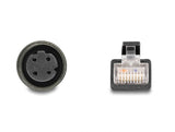 Delock M12 Adapterkabel D-kodiert 4 Pin Buchse zu RJ45 Stecker 50 cm