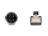 Delock M12 Adapterkabel D-kodiert 4 Pin Stecker zu RJ45 Stecker 50 cm